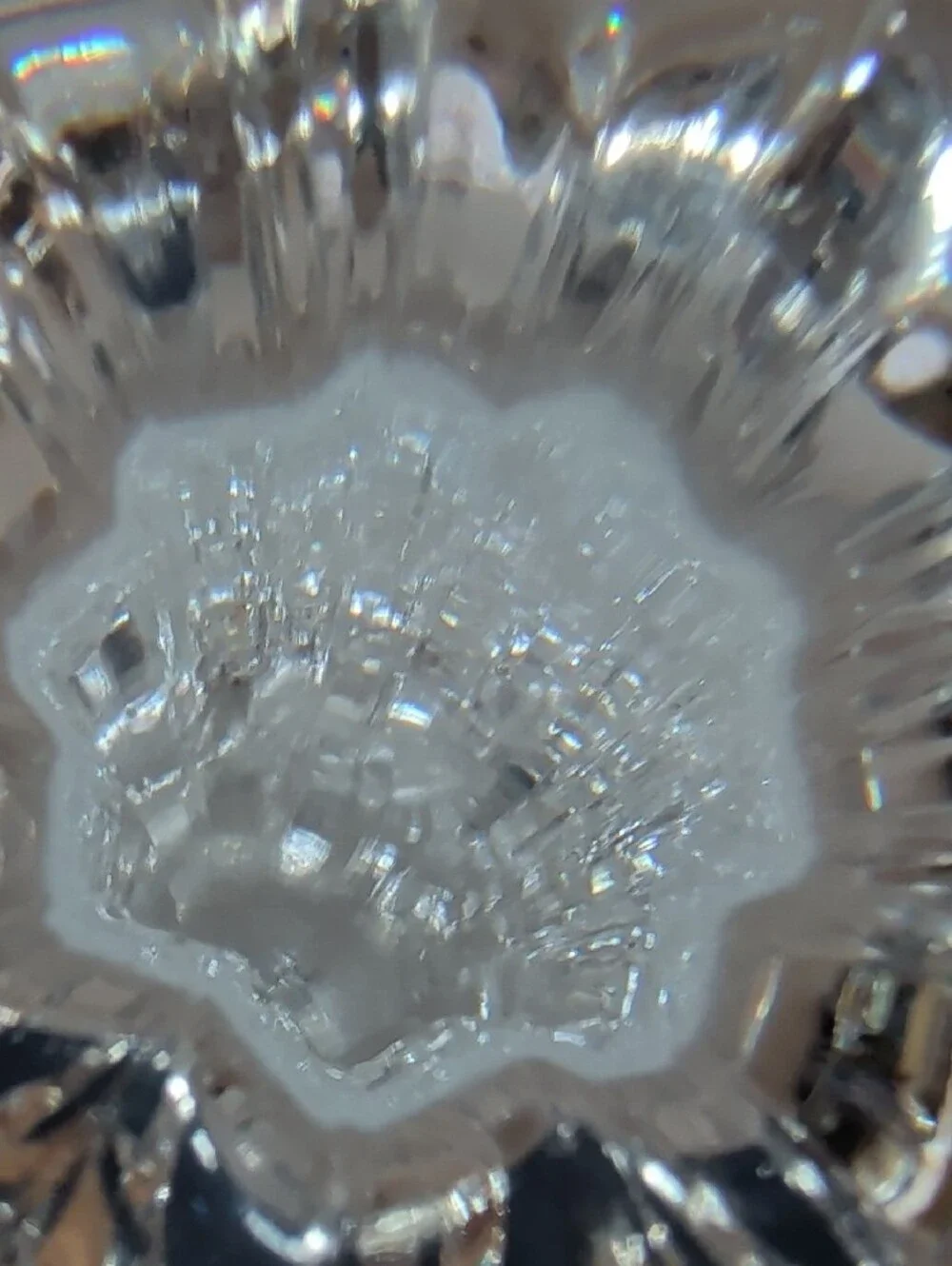 2 Mikasa Royal Crown, Lead Crystal Candlesticks. Fluted Stem & a Flower-Shape.